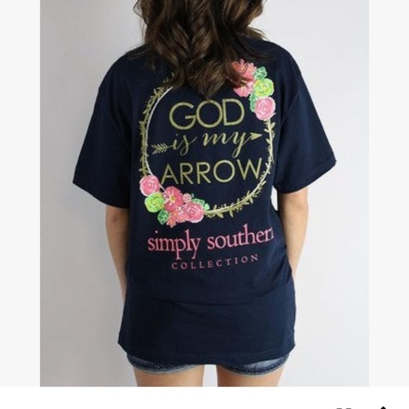 Simply Southern Navy Tee - Picture 1 of 6
